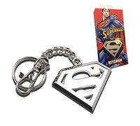 The Noble Collection DC Comics - Llavero con logotipo de Superman en acero inoxidable - Juego de película de Superman Sigil de 5 pulgadas (13 cm)