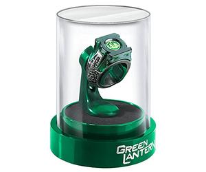 The Noble Collection DC Green Lantern Prop Ring & Display - Die Cast Metal Ring with 4 in (10 cm) Display Case - Officially Licensed Film Set Props Gifts Jewellery