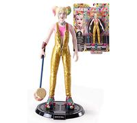 Figura the noble collection bendyfigs dc comics aves de presa harley quinn con mazo