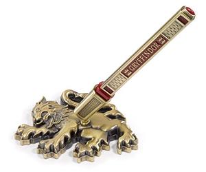 The Noble Collection Gryffindor House - Bolígrafo y Soporte de Escritorio