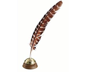 The Noble Collection Harry Potter - Pluma de escritura de Hogwarts con tintero y tinta