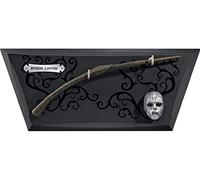 Replica the noble collection harry potter varita en expositor con mascara bellatrix lestrange