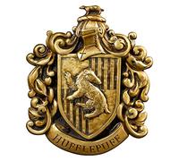 Escudo de pared the noble collection harry potter casa hufflepuff resina 20 x 28 cm