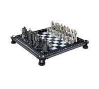 The Noble Collection Juego de Ajedrez Harry Potter Desafío Final, Réplica Oficial Inspirada en la Película La Piedra Filosofal, 32 Piezas de Resina y Metal, Tablero 50x50 cm