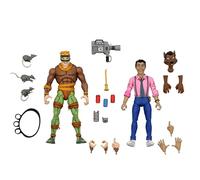 The Noble Collection NECA, Rat King & Vernon Pack 2 Figuras 18cm Scale Action Figure TMNT Cartoon Las Tortugas Ninja