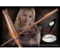 The Noble Collection Varita mágica Luna Lovegood con caja y placa de identificación Edición personaje