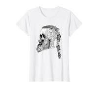 The Nordic Countries & Norse Viking Mythology Gift Camiseta gráfica económica, Mujer, Blanco, L