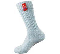 The Nordic Sock Company Norwegian Fjord Socks - Calcetines cálidos y duraderos para invierno, Arctic Blue, 6-8