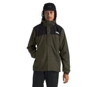 THE NORTH FACE Antora - Chaqueta impermeable para hombre (talla estándar y grande), resistente al viento y al agua, capucha ajustable de 3 piezas, verde topo/negro TNF, talla S