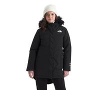 Parka con capucha y ribete de imitación piel Niña Talla 138 cm (10 años). Color Negro