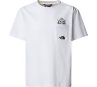 THE NORTH FACE B Sports Oversized Pocket Ss Tee Graph - Niño - Blanco - talla 12 años- modelo 2026