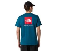 The North Face Box NSE Camiseta para Hombre Mineral Ink/TNF Red L