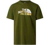 THE NORTH FACE - Camiseta Gráfica Regular de Montaña para Hombre - Básica de Algodón Suave - Impresión Gráfica a Base de Agua - Woodland Green, M