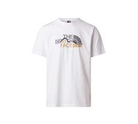 Camiseta de manga corta Moutain Line Hombre Talla XL. Color Blanco