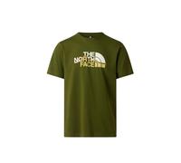 THE NORTH FACE Camiseta 'MNT LINE RG SS' verde M verde