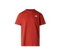 The North Face - Camisetas - M Vertical Regular Short Sleeve Tee Iron Clay - Talla XL - Rojo Rojo XL
