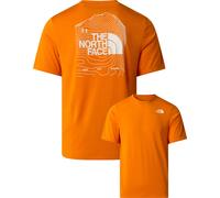 The North Face - Camisetas - M Bitmap Logo Short Sleeves Tee-Graphic Dust Orange - Talla L - Naranja Naranja L