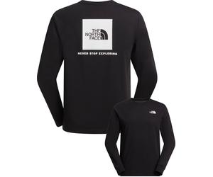 The North Face - Camisetas - M Evolution Box Nse Regular Long Sleeve TNF Black TNF White - Talla L - Negro Negro L