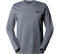 The North Face - Camisetas - M L/S Simple Dome Tee TNF Medium Grey Heather - Talla S - Gris Gris S
