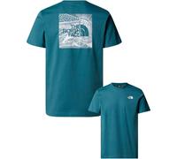 The North Face - Camisetas - M SS Box Nse Celebration Tee Space - Talla 120-129 - Azul Azul 120-129