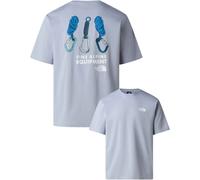 The North Face - Camisetas - U Explore Gear Relaxed S/S Tee Blue Flax - Talla M - Azul Azul M