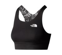 THE NORTH FACE Flex Sujetador Deportivo, Asphalt Grey Abstract Lighting Print, Extra-Large Mujeres
