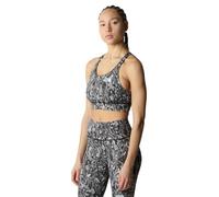 THE NORTH FACE Flex Sujetador Deportivo, Asphalt Grey Abstract Lighting Print, Medium Mujeres