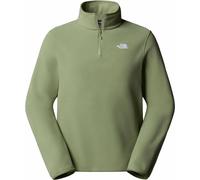 The North Face - Forros polares - M Glacier Fleece 1/4 Zip Jacket Bark Mist - Talla XL - Verde Verde XL