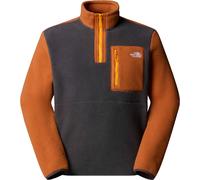 The North Face - Forros polares - M Yumiori 1/4 Zip Asphalt Grey Burnt Umber Summit Gold - Talla 130-141 - Marrón Marrón 130-141
