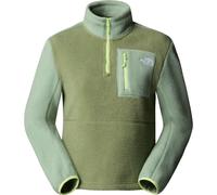 The North Face - Forros polares mujer - W Yumiori 1/4 Zip Bark Mist Slate Moss Astro Lime para Mujer - Talla XS - Verde Verde XS