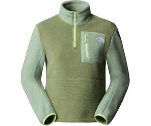 The North Face - Forros polares mujer - W Yumiori 1/4 Zip Bark Mist Slate Moss Astro Lime para Mujer - Talla L - Verde Verde L