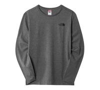 The North Face M L/S Easy tee Tnfmediumgryhtr tee, Hombre, TNF Medium Grey Heather, XXL