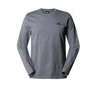 The North Face NF0A87QNDYY1 L/S Simple Dome tee T-Shirt Hombre TNF Medium Grey Heather Tamaño XL
