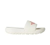 THE NORTH FACE Never Stop Cush Slides para hombre White Dune/Lava Red 40.5