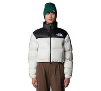 The North Face NF0A5GGEROU1 Nuptse Short Jacket Jacket Mujer WHITE DUNE/TNF BLACK Tamaño XL