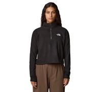 The North Face NF0A855N4H01 Women’s 100 Glacier Cropped ¼ Zip Sweatshirt Mujer TNF Black-NPF Tamaño XS