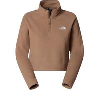The North Face NF0A855N6IH W 100 Glacier Cropped 1/4 Zip Sweatshirt Mujer Latte Tamaño S