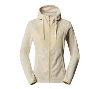 The North Face NF0A8567XOH1 W HOMESAFE Full Zip Fleece Hoodie Sweatshirt Mujer White Dune/Gravel Strip Tamaño L
