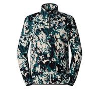 THE NORTH FACE NF0A858Z65S M 100 Glacier Printed 1/4 Zip Sweatshirt Hombre Deep NORI Trail Grid PR Tamaño M