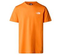 The North Face NF0A87NG6HI M S/S Simple Dome tee T-Shirt Hombre Digital Orange Tamaño M