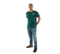 The North Face NF0A87NPA1B M S/S Box NSE tee T-Shirt Hombre Deep Nori/Estate Blue Tamaño XS