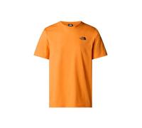 The North Face NF0A87NPAQE M S/S Box NSE tee T-Shirt Hombre Digital Orange/White Du Tamaño XL