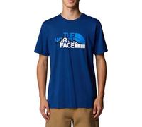 The North Face NF0A87NTD1R M S/S Mountain Line tee T-Shirt Hombre Estate Blue Tamaño XL