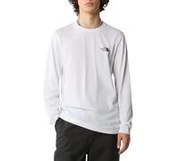 THE NORTH FACE NF0A87QNFN4 M L/S Simple Dome tee T-Shirt Hombre TNF White Tamaño XL