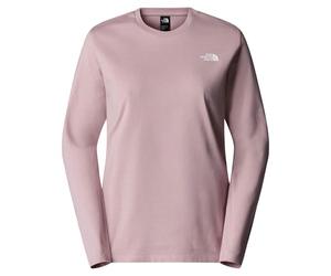 The North Face NF0A87QP0SO W L/S Simple Dome tee T-Shirt Mujer Metal Pink Tamaño S