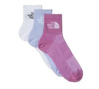 THE NORTH FACE NF0A882GA4I MULTI SPORT CUSH QUARTER SOCK 3P Socks Hombre TNF White/Purple Mint/V Tamaño XS