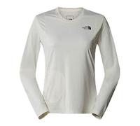 The North Face NF0A883YQLI W Packable LS tee T-Shirt Mujer White Dune Tamaño L