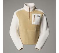 THE NORTH FACE NF0A88433CG W YUMIORI 1/4 Zip Sweatshirt Mujer Khaki Stone/White Dune/Tamaño XXL
