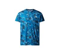 THE NORTH FACE NF0A8874WKI1 M Reaxion AMP Crew Print Adriatic T-Shirt Hombre Blue Moss Camo Tamaño L