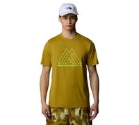 The North Face NF0A893ZECJ1 M MA 24/7 S/S tee Sweatshirt Hombre Amber Green Tamaño M